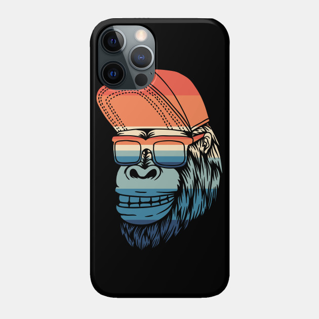 Monkey Classic Dude - Monkey Retro - Phone Case