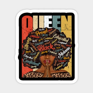 Black History Month Juneteenth  For Black Queen Magnet