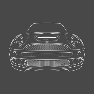 front/profile - 2007 Mini Cooper GP - stencil white T-Shirt