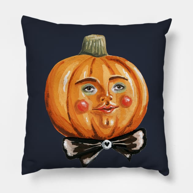 Vintage Pumpkin man Pillow by KayleighRadcliffe