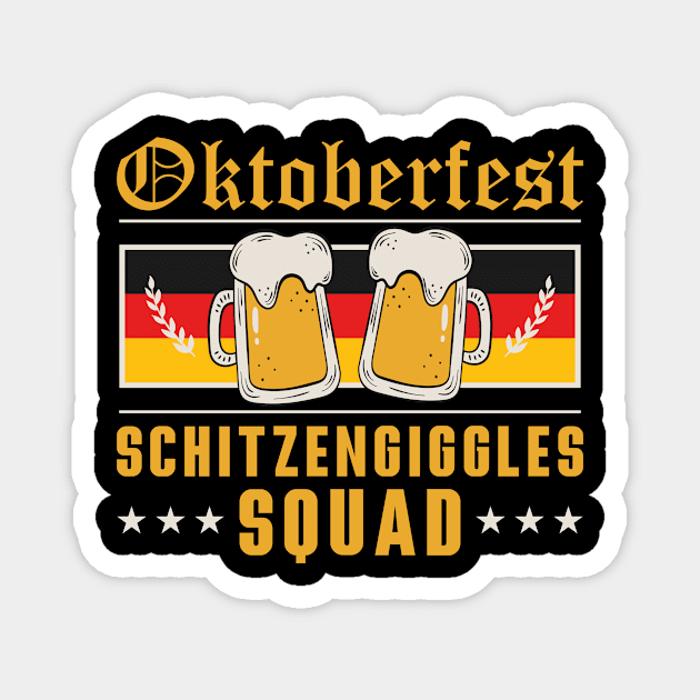 Oktoberfest Party Novelty Bavarian Drinking Squad Bier Magnet by Rengaw Designs