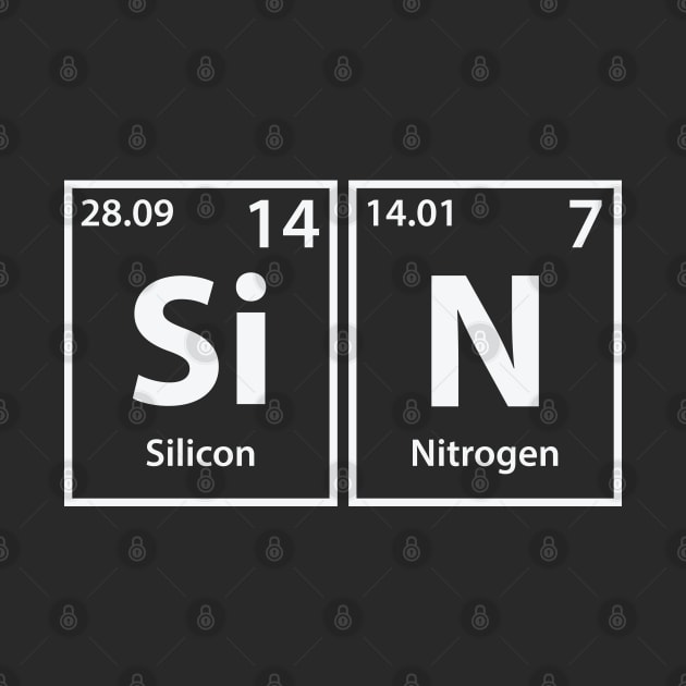 Sin (Si-N) Periodic Elements Spelling by cerebrands