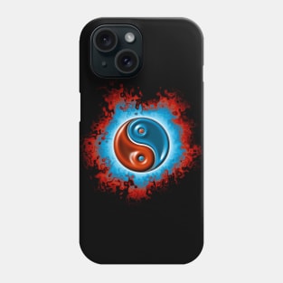 yin yang fire design Phone Case