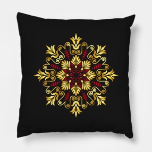 Gold Greek ornament Meander Pillow