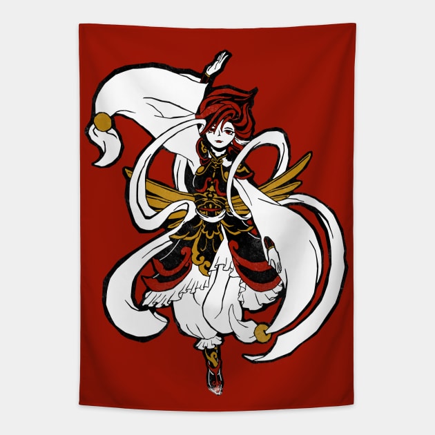 Suzaku from Final Fantasy 14 Lithographic Print Art Tapestry by SamInJapan