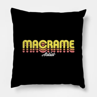 Retro Macrame Artist Pillow