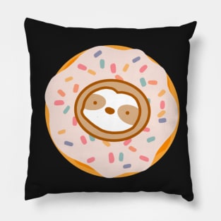 Cute Glazed Donut Sloth Pillow