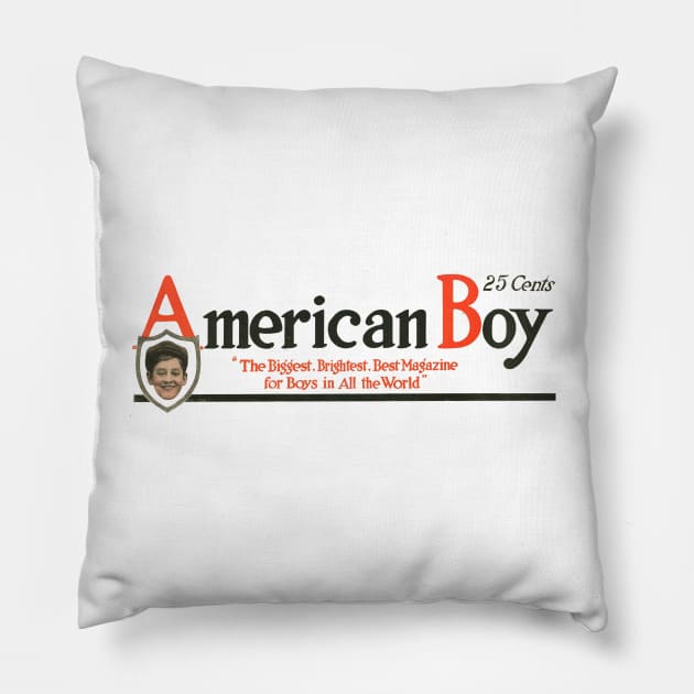 American Boy Pillow by MindsparkCreative