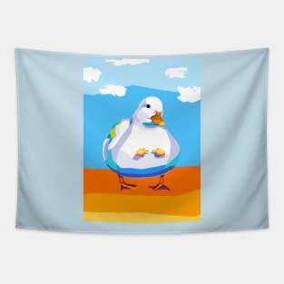 Cute Duck Pop Art Tapestry