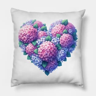 Heart Shaped Flowers Pillow