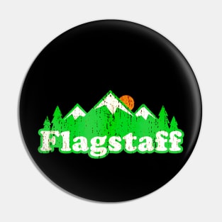 Flagstaff Arizona AZ Shirt Vintage Hiking Mountains Pin