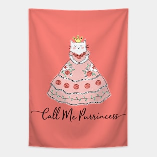 Call Me Purrincess - Cat Princess Tapestry