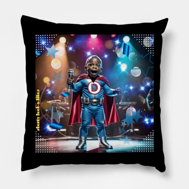 Chave P. Dalle)-Shorty Look-A-Likes Pillow by Digital Photo Designs