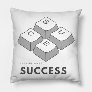 The Four keys to success Pillow