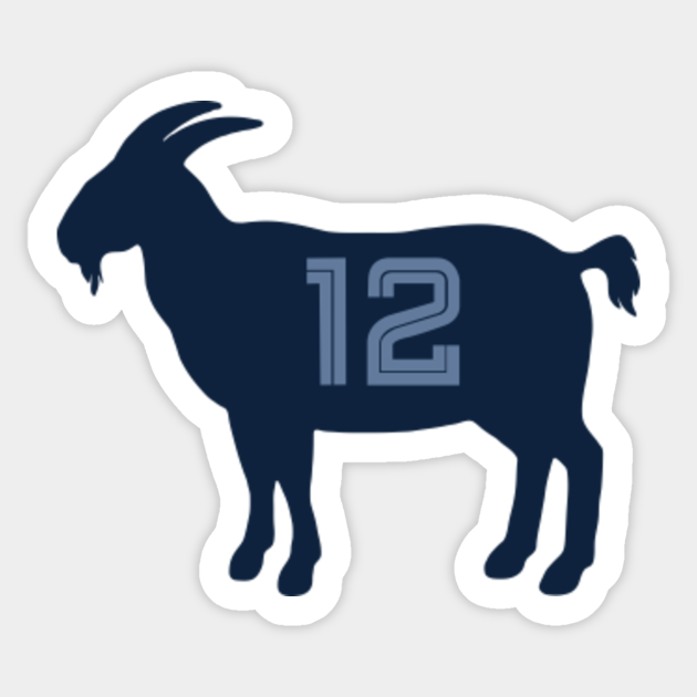 Ja Morant Goat Blue No Outline - Ja Morant - Sticker | TeePublic AU