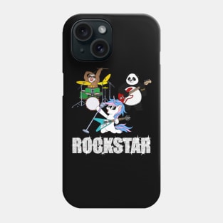 Unicorn, Sloth, Panda Rockstar Shirt Phone Case