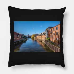 Waterside apartments and flats along the River Wensum Pillow