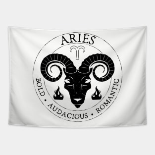 Aries Zodiac Birthday Star Sign Zodiac Gift Tapestry