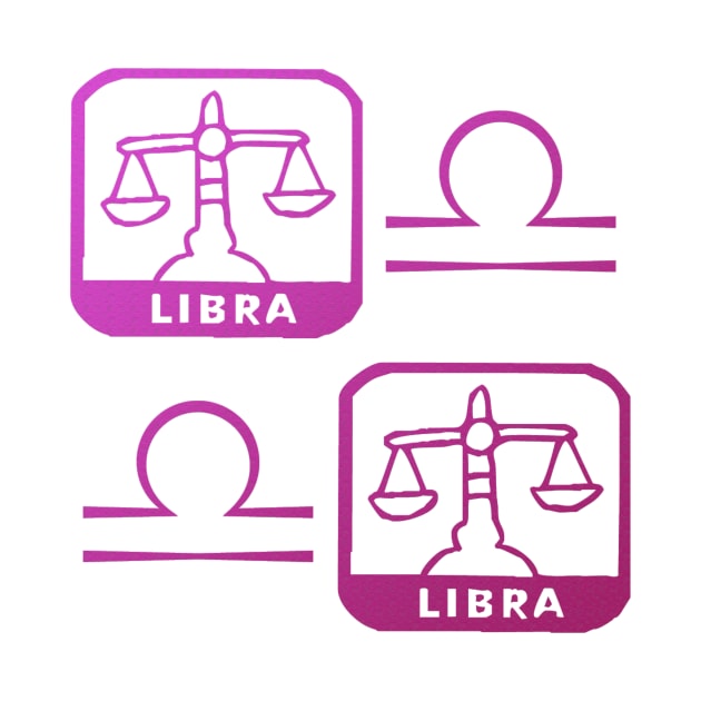 Libra Birth Sign - Pink by BurritoKitty