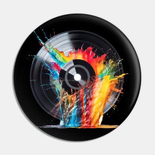 Colorful Vinyl Dance Party Pin