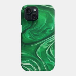 GREEN LIQUID MARBLE DESIGN, PHONE CASE, MUGS, AND MORE Phone Case