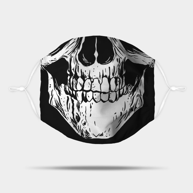 Skeletal Skull Face Mask - Skull Face Mask - Mask | TeePublic