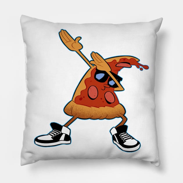 Pizza Dab Pillow by GalooGameLady