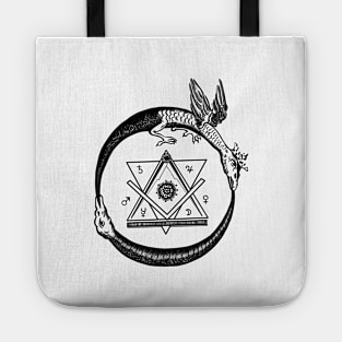 Ouroboros alchemy symbol Tote