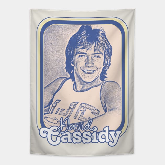 David Cassidy // Retro 70s Aesthetic Fan Design Tapestry by DankFutura