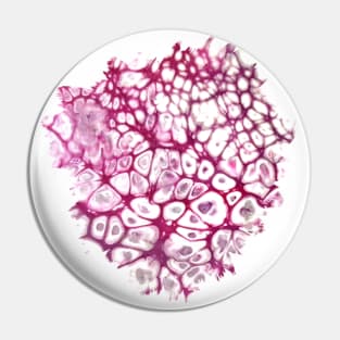 Magenta Cells Acrylic Pour Painting Pin