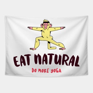 Eat Natural Do More Yoga Tapestry