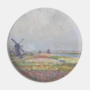 Tulip Fields near The Hague by Claude Monet Pin