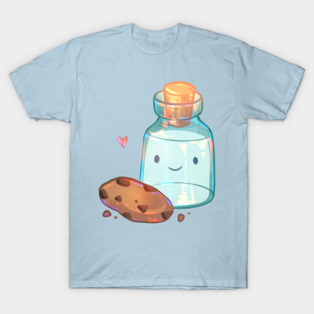 Cute Milk Jug and Cookie - Milk And Cookies - T-Shirt