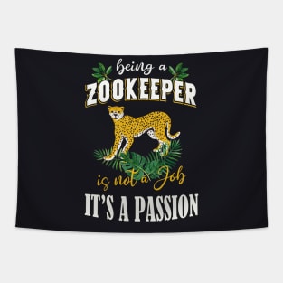 Cheetah Saying Zookeeper Gift Tapestry