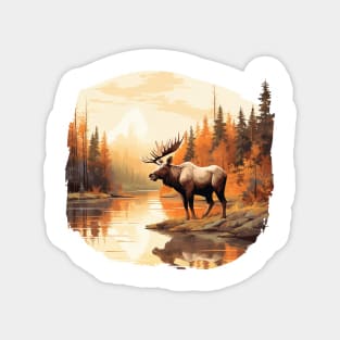 Wild Moose Magnet