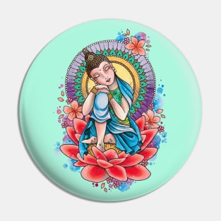 Peaceful Buddha Design by Lorna Laine Pin