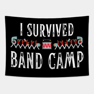 Marching Band Funny I Survived Band Camp Tapestry