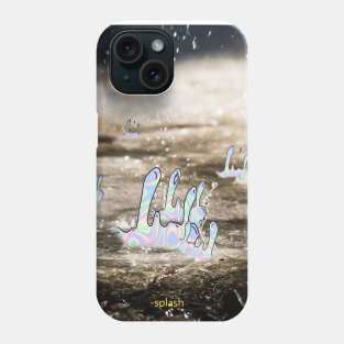 Water splash pop art Phone Case