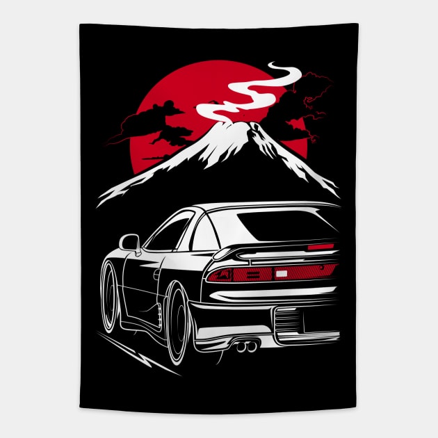 Mitsubishi 3000GT VR-4 Fuji, Dodge Stealth R/T, GTO MR Tapestry by JDM Boyz