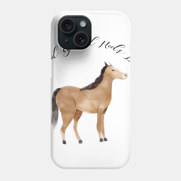 Head Up And Heels Down Gifts Horse Lovers Racing Phone Case by macshoptee