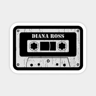 Diana Ross - Vintage Cassette White Magnet