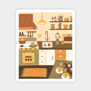 Kitchen Aesthetic Room Interior Magnet