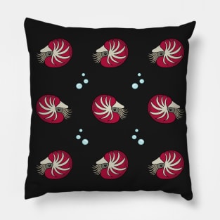 Nautiloid Bubble Pattern Pillow