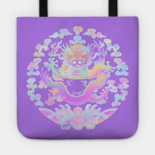 Smiling Dragon Hologram Tote