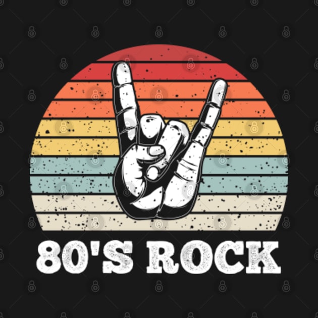 80's Rock 80s Rock Vintage Retro by CoolDesignsDz