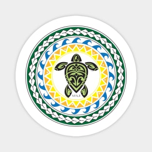 Tribal Turtle Tattoo Mandala Maui Magnet