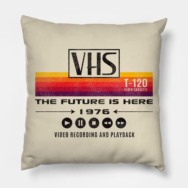 VHS The Future Is Here 1976 Lts Worn Out Pillow by Alema Art