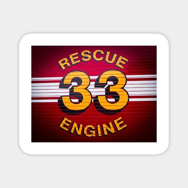 Rescue Engine 33 Magnet by thadz