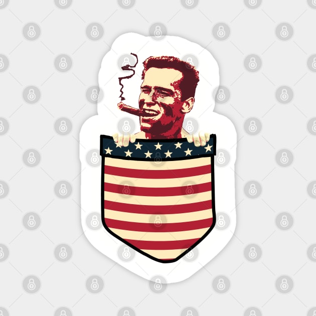 Arnold Schwarzenegger In My Pocket Magnet by Nerd_art