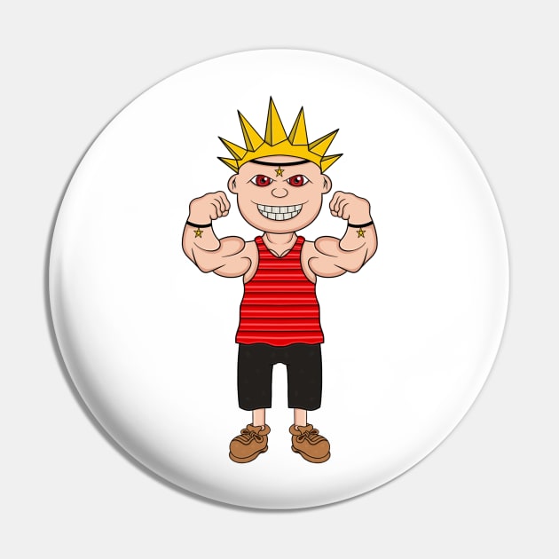 Calvin and Hobbes Strong Pin by ryroxtoons